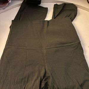 Lululemon align 21 leggings olive green